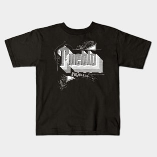 Vintage Pueblo, CO Kids T-Shirt